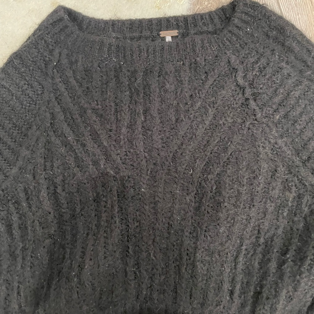 Free people Carter oversized pullover sweater black - Picture 4 of 7